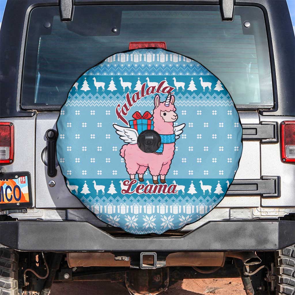 Pink Llama Christmas Spare Tire Cover Xmas Holiday Patterns - Wonder Print Shop