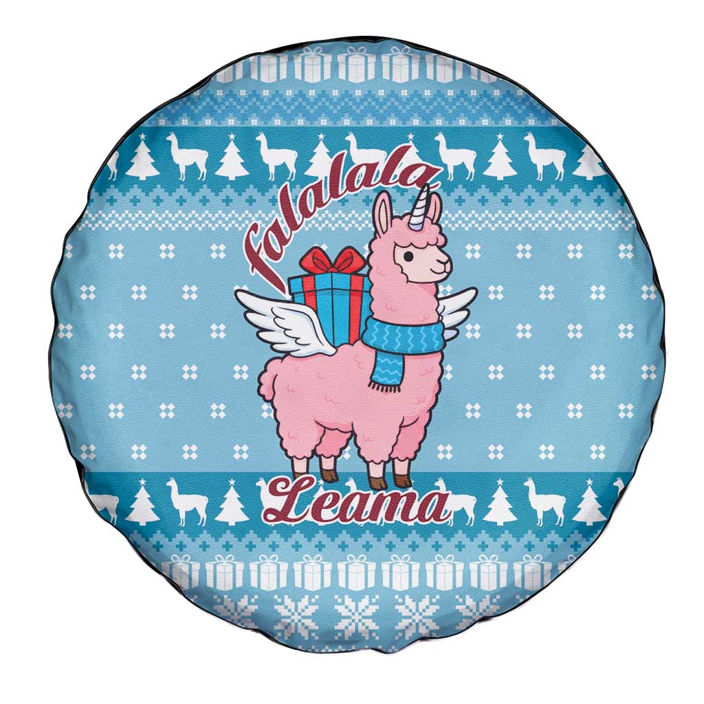Pink Llama Christmas Spare Tire Cover Xmas Holiday Patterns - Wonder Print Shop