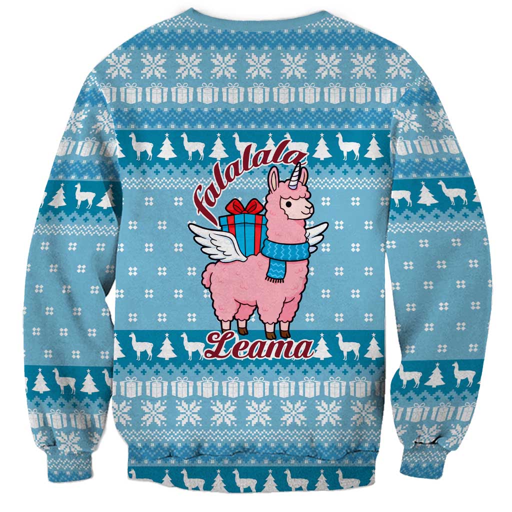 Pink Llama Christmas Sweatshirt Xmas Holiday Patterns - Wonder Print Shop