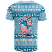 Pink Llama Christmas T Shirt Xmas Holiday Patterns - Wonder Print Shop
