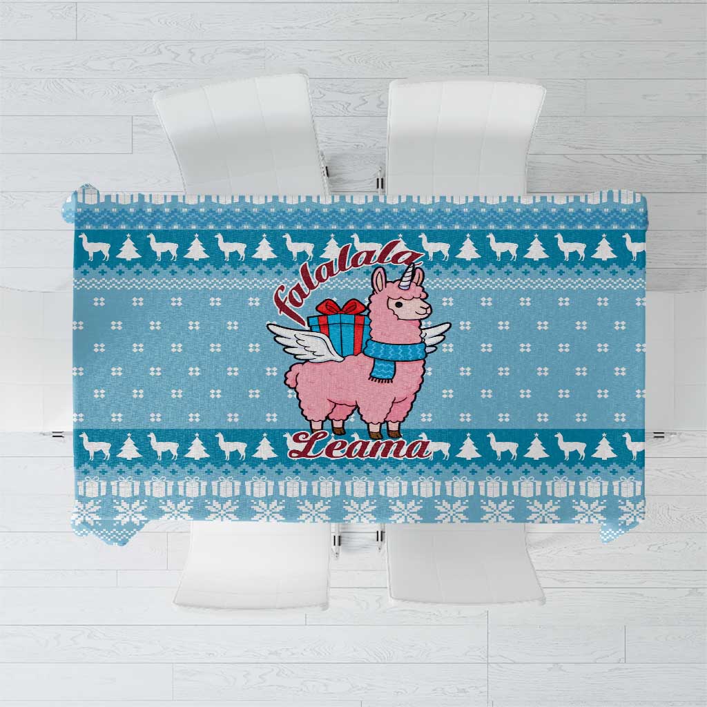 Pink Llama Christmas Tablecloth Xmas Holiday Patterns - Wonder Print Shop