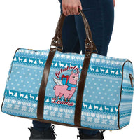 Pink Llama Christmas Travel Bag Xmas Holiday Patterns - Wonder Print Shop