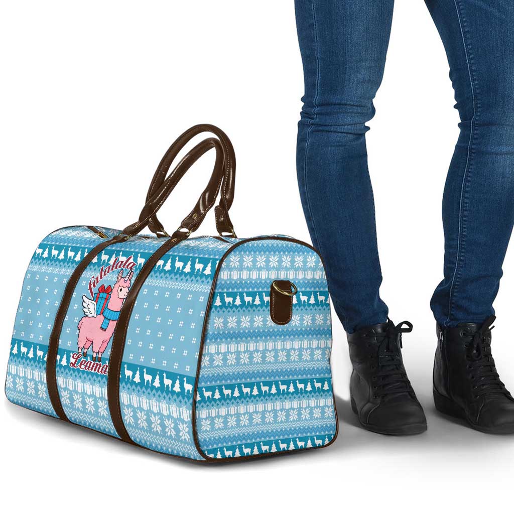 Pink Llama Christmas Travel Bag Xmas Holiday Patterns - Wonder Print Shop