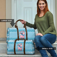 Pink Llama Christmas Travel Bag Xmas Holiday Patterns - Wonder Print Shop