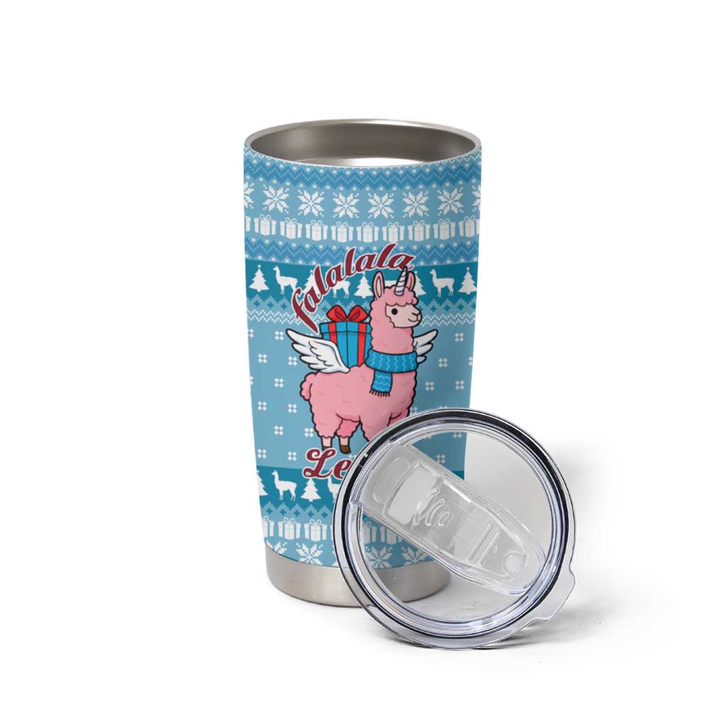 Pink Llama Christmas Tumbler Cup Xmas Holiday Patterns - Wonder Print Shop