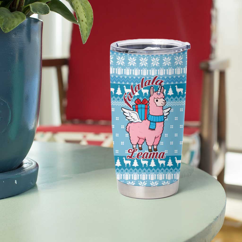 Pink Llama Christmas Tumbler Cup Xmas Holiday Patterns - Wonder Print Shop
