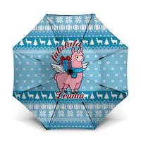 Pink Llama Christmas Umbrella Xmas Holiday Patterns - Wonder Print Shop