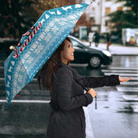 Pink Llama Christmas Umbrella Xmas Holiday Patterns - Wonder Print Shop