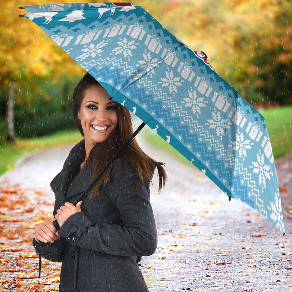 Pink Llama Christmas Umbrella Xmas Holiday Patterns - Wonder Print Shop