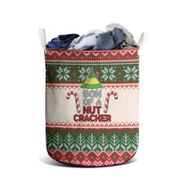 Son Of A Nut Cracker Christmas Laundry Basket Xmas Holiday Patterns - Wonder Print Shop