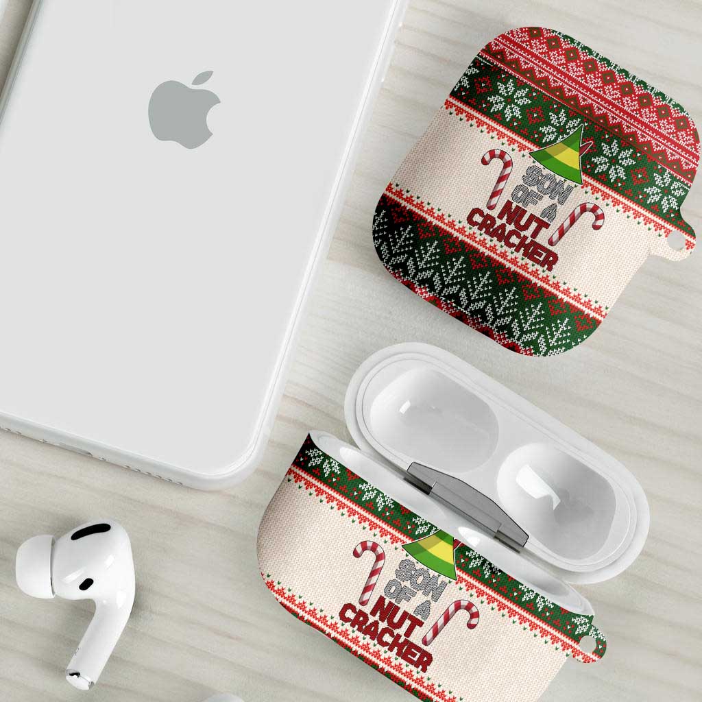 Son Of A Nut Cracker Christmas AirPods Case Xmas Holiday Patterns - Wonder Print Shop