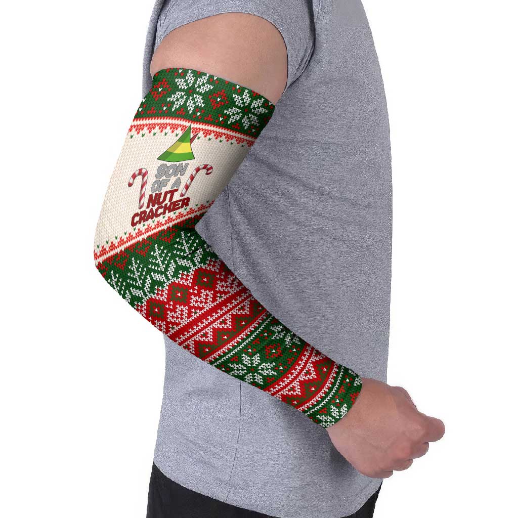 Son Of A Nut Cracker Christmas Arm Sleeves Xmas Holiday Patterns - Wonder Print Shop