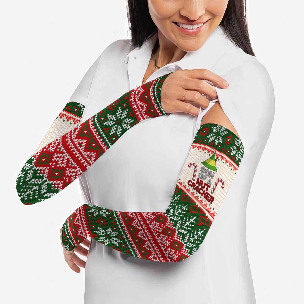 Son Of A Nut Cracker Christmas Arm Sleeves Xmas Holiday Patterns - Wonder Print Shop