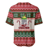 Son Of A Nut Cracker Christmas Baseball Jersey Xmas Holiday Patterns - Wonder Print Shop
