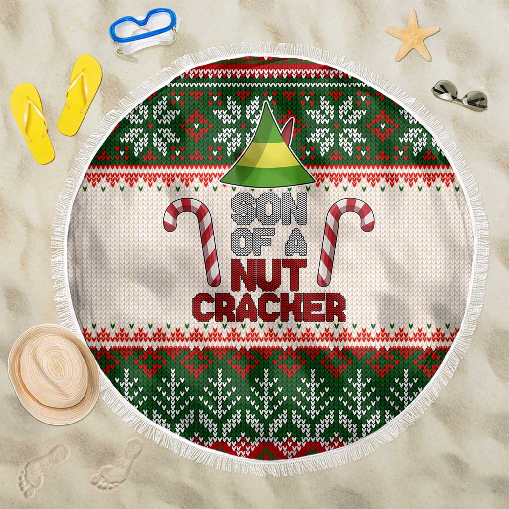 Son Of A Nut Cracker Christmas Beach Blanket Xmas Holiday Patterns - Wonder Print Shop