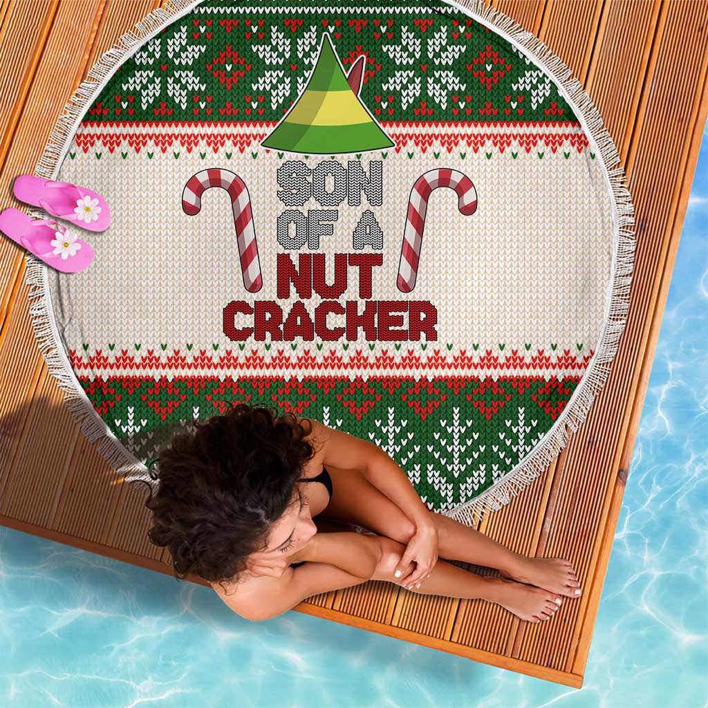 Son Of A Nut Cracker Christmas Beach Blanket Xmas Holiday Patterns - Wonder Print Shop