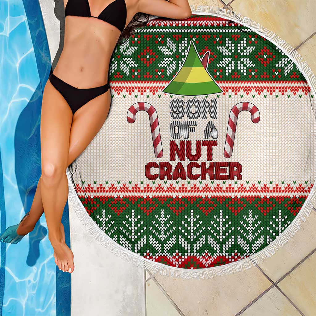 Son Of A Nut Cracker Christmas Beach Blanket Xmas Holiday Patterns - Wonder Print Shop