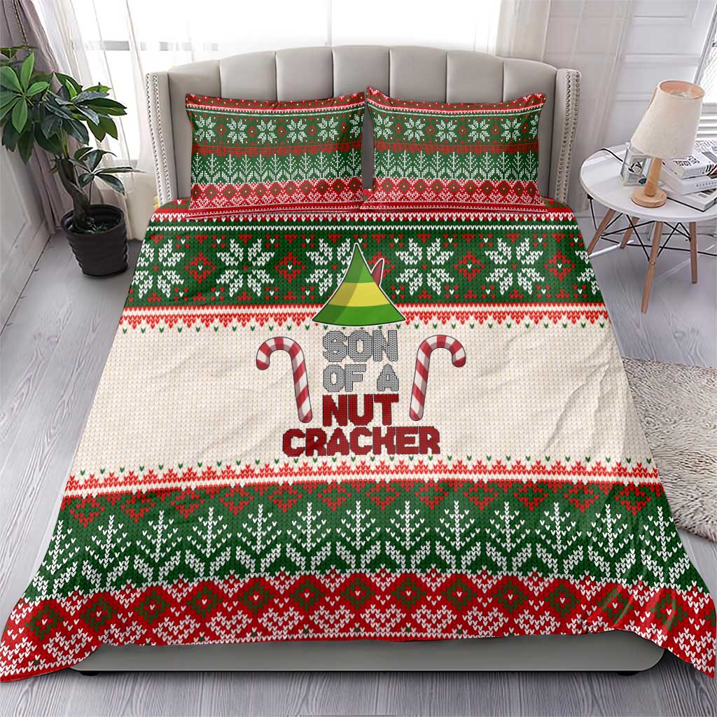 Son Of A Nut Cracker Christmas Bedding Set Xmas Holiday Patterns - Wonder Print Shop