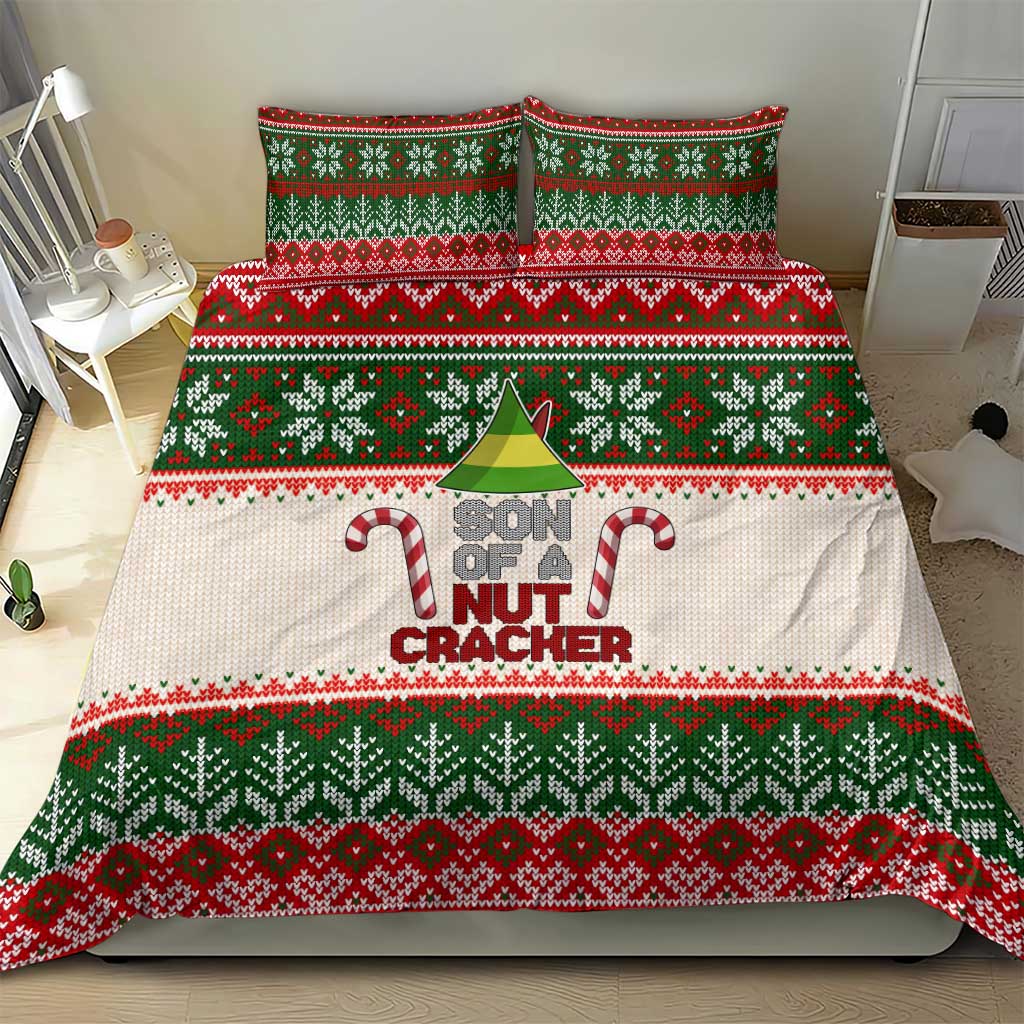 Son Of A Nut Cracker Christmas Bedding Set Xmas Holiday Patterns - Wonder Print Shop