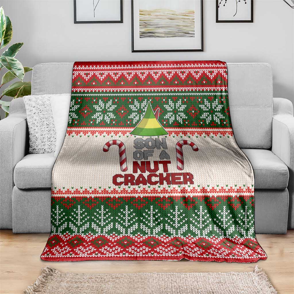 Son Of A Nut Cracker Christmas Blanket Xmas Holiday Patterns - Wonder Print Shop
