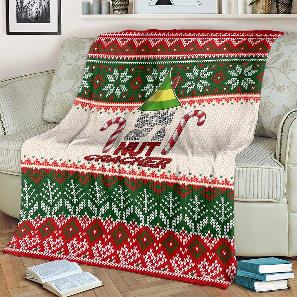 Son Of A Nut Cracker Christmas Blanket Xmas Holiday Patterns - Wonder Print Shop
