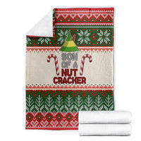 Son Of A Nut Cracker Christmas Blanket Xmas Holiday Patterns - Wonder Print Shop