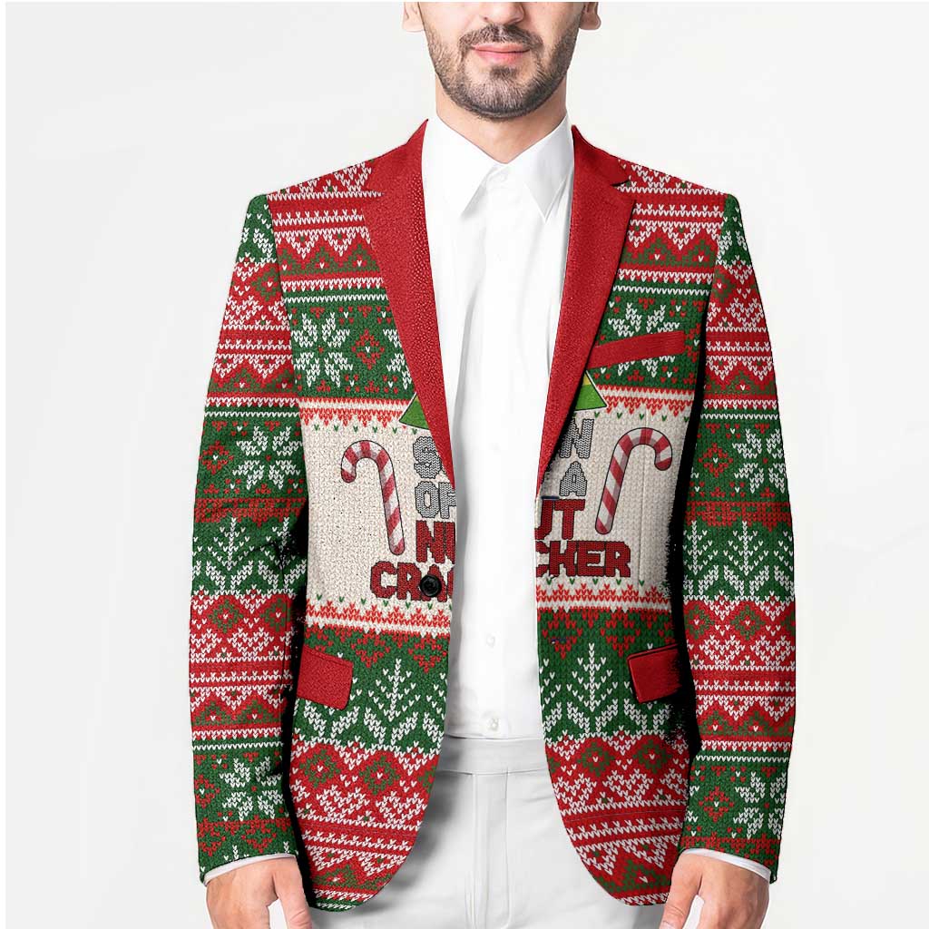 Son Of A Nut Cracker Christmas Blazer Xmas Holiday Patterns - Wonder Print Shop