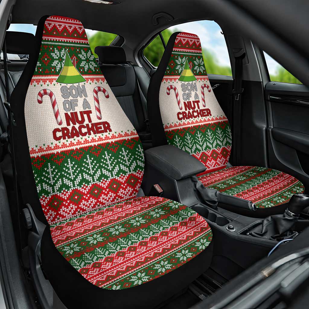 Son Of A Nut Cracker Christmas Car Seat Cover Xmas Holiday Patterns - Wonder Print Shop