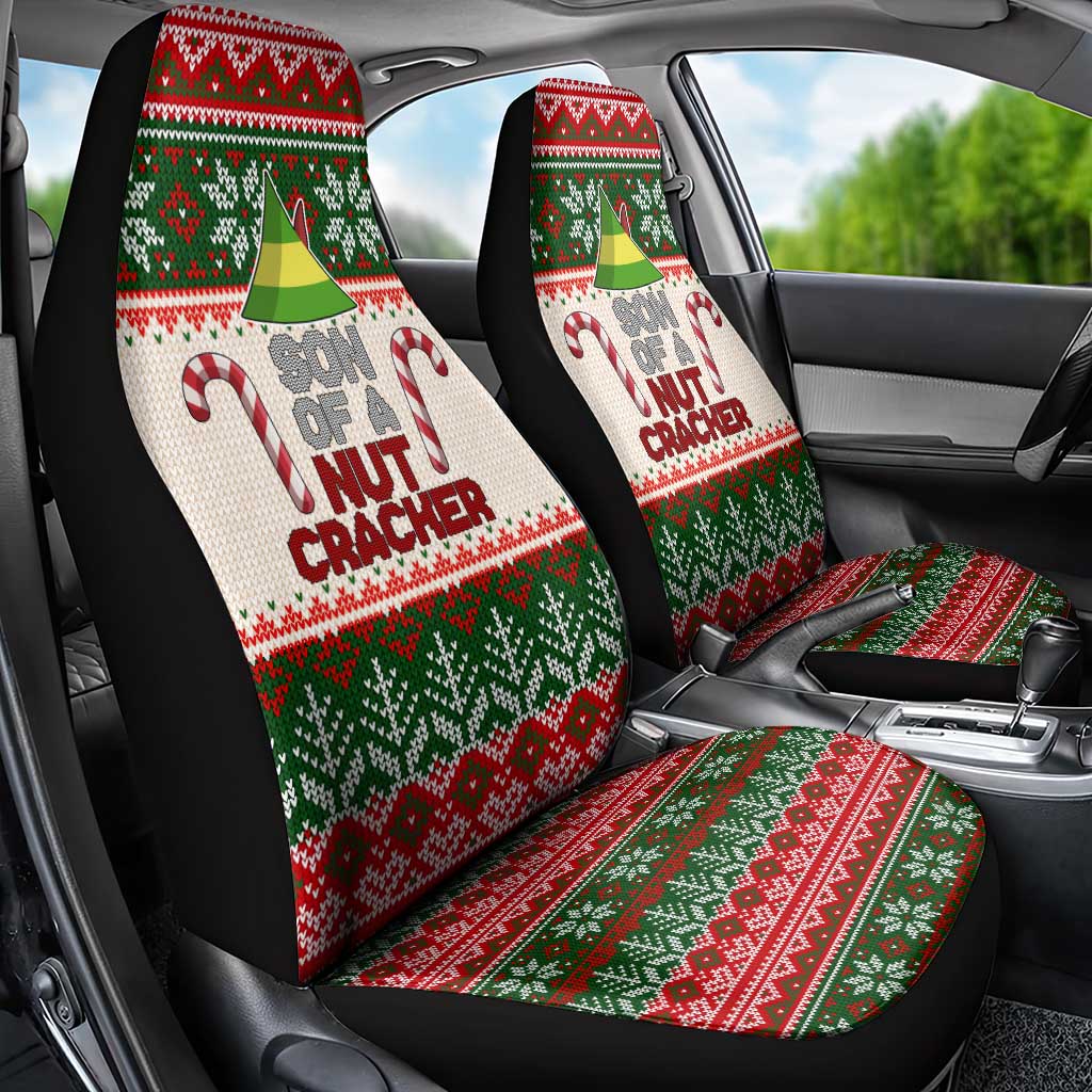 Son Of A Nut Cracker Christmas Car Seat Cover Xmas Holiday Patterns - Wonder Print Shop