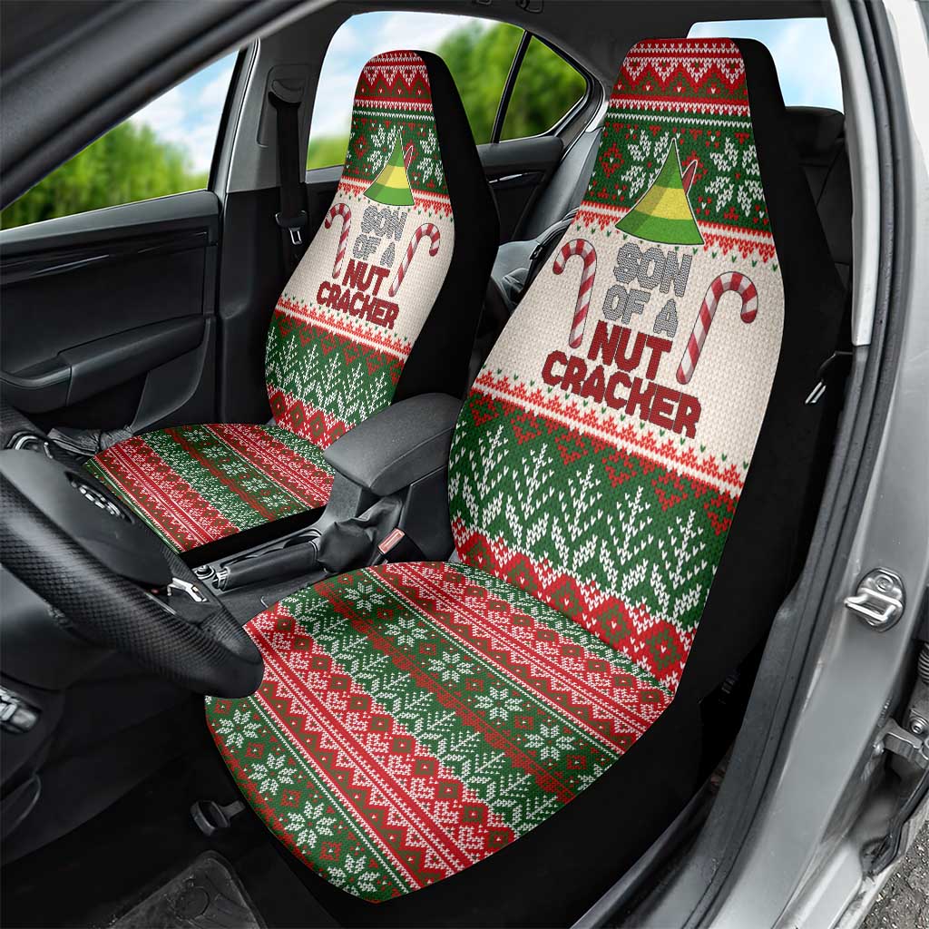 Son Of A Nut Cracker Christmas Car Seat Cover Xmas Holiday Patterns - Wonder Print Shop