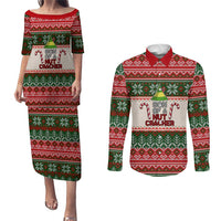 Son Of A Nut Cracker Christmas Couples Matching Puletasi and Long Sleeve Button Shirt Xmas Holiday Patterns - Wonder Print Shop