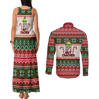 Son Of A Nut Cracker Christmas Couples Matching Tank Maxi Dress and Long Sleeve Button Shirt Xmas Holiday Patterns - Wonder Print Shop