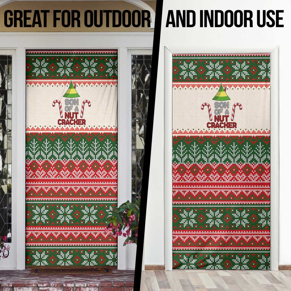 Son Of A Nut Cracker Christmas Door Cover Xmas Holiday Patterns - Wonder Print Shop