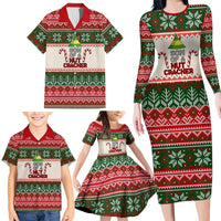 Son Of A Nut Cracker Christmas Family Matching Long Sleeve Bodycon Dress and Hawaiian Shirt Xmas Holiday Patterns - Wonder Print Shop