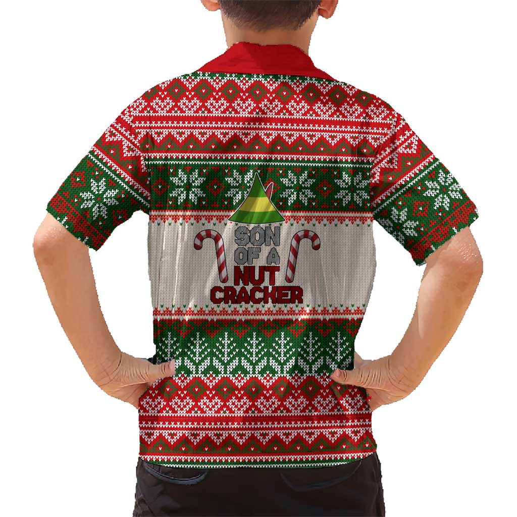 Son Of A Nut Cracker Christmas Family Matching Short Sleeve Bodycon Dress and Hawaiian Shirt Xmas Holiday Patterns - Wonder Print Shop