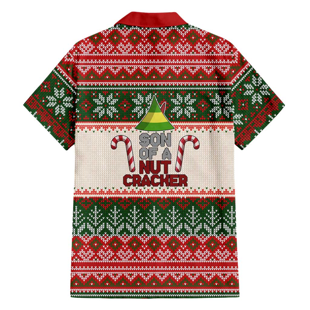 Son Of A Nut Cracker Christmas Family Matching Short Sleeve Bodycon Dress and Hawaiian Shirt Xmas Holiday Patterns - Wonder Print Shop