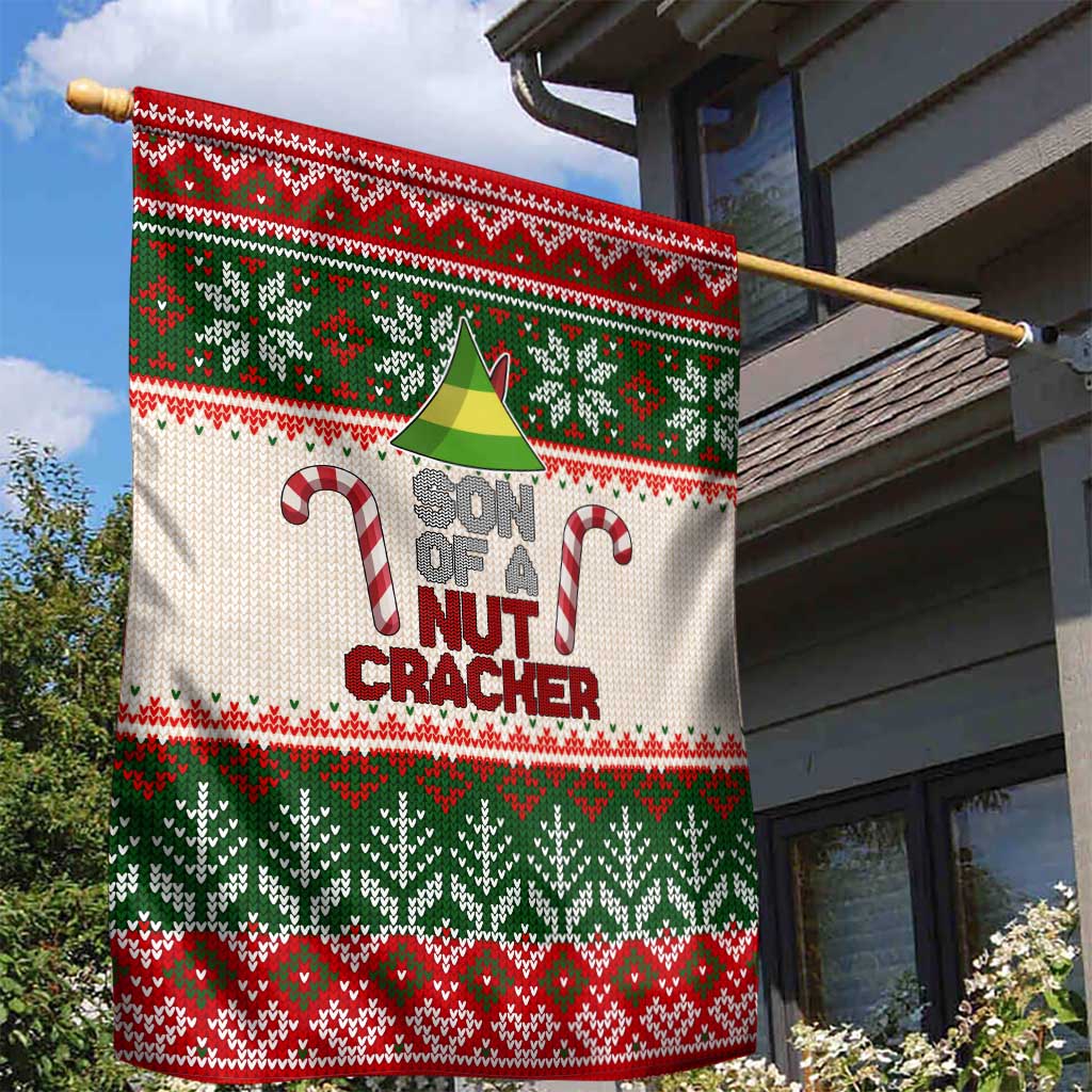 Son Of A Nut Cracker Christmas Garden Flag Xmas Holiday Patterns - Wonder Print Shop