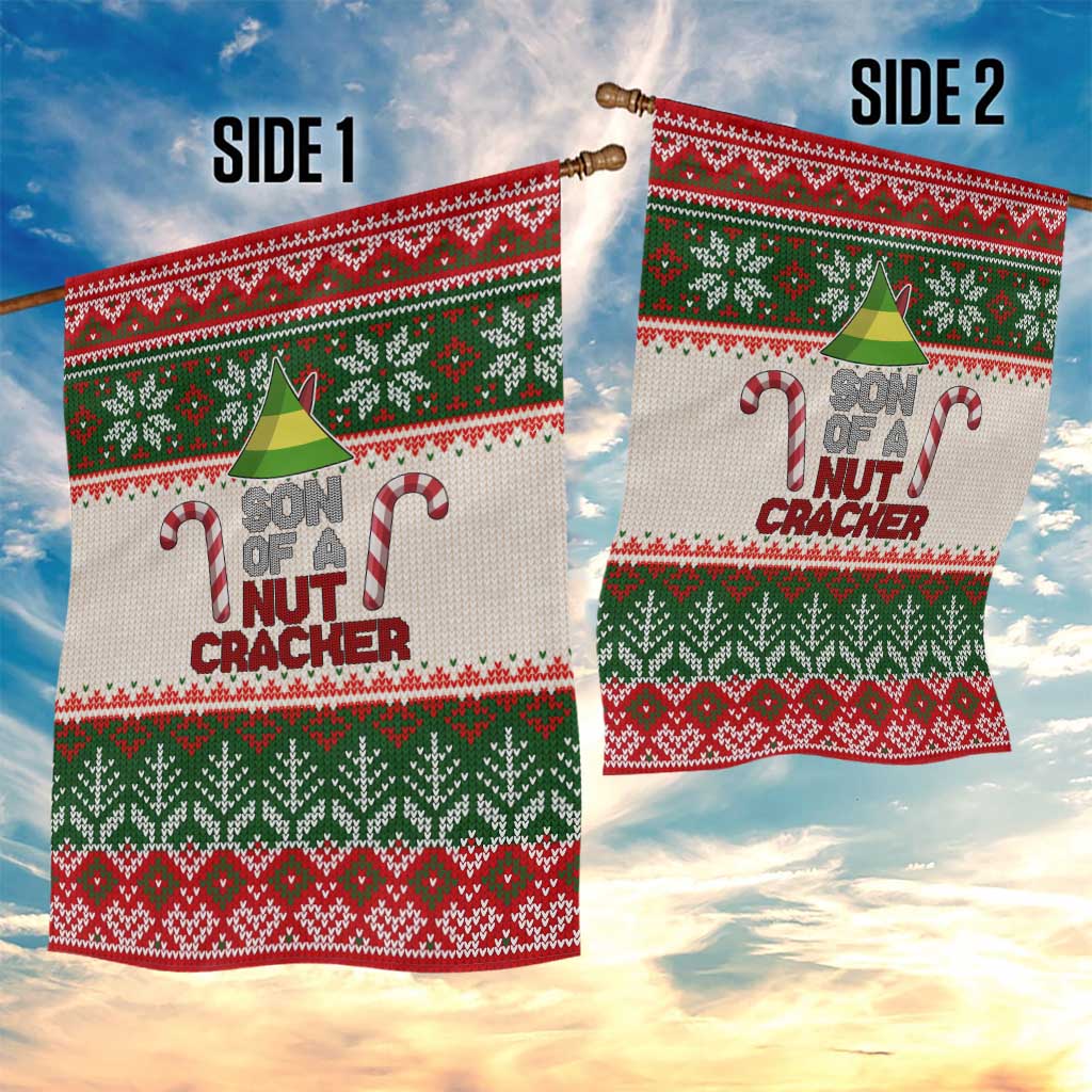 Son Of A Nut Cracker Christmas Garden Flag Xmas Holiday Patterns - Wonder Print Shop