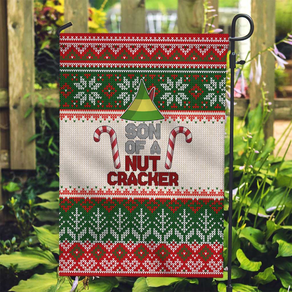 Son Of A Nut Cracker Christmas Garden Flag Xmas Holiday Patterns - Wonder Print Shop