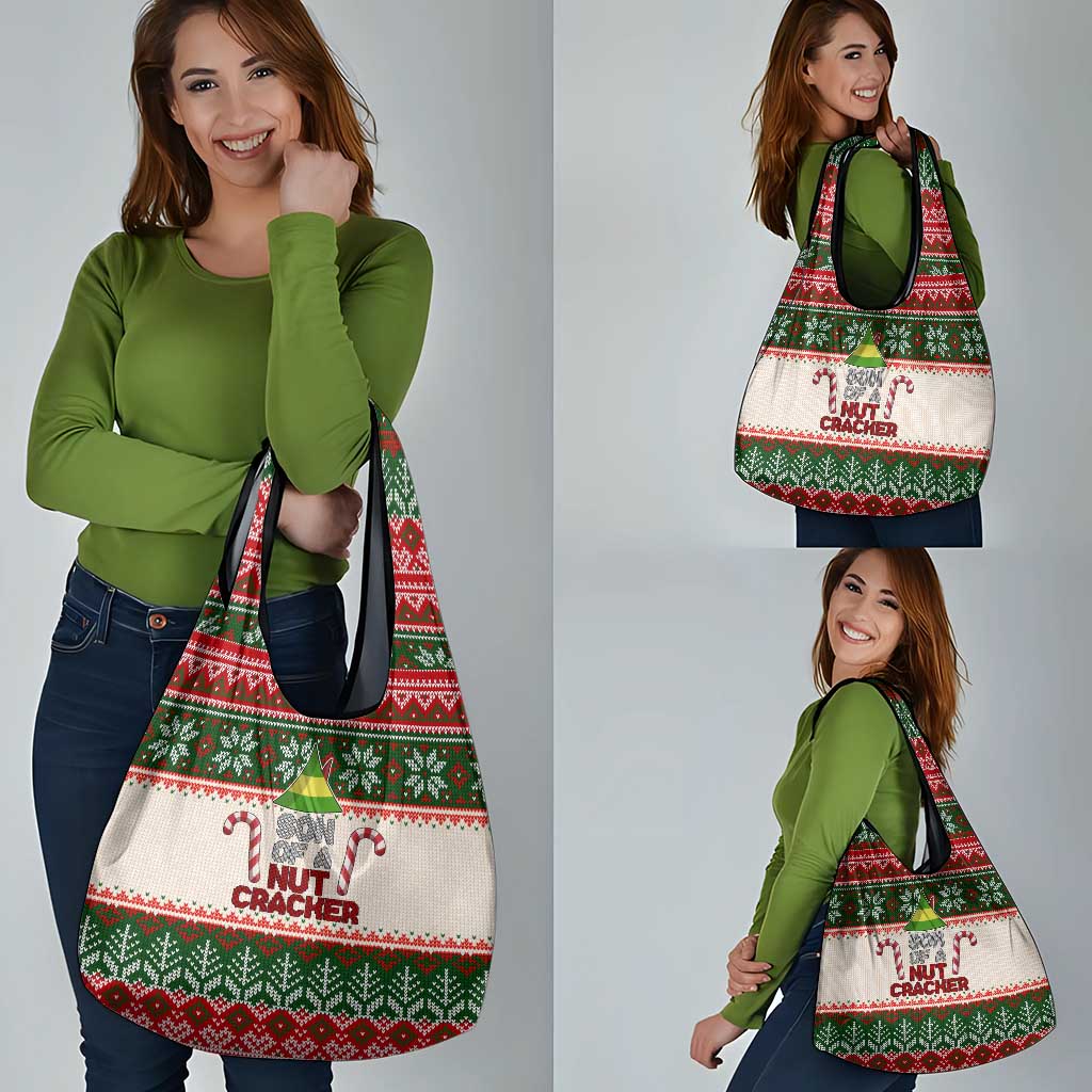 Son Of A Nut Cracker Christmas Grocery Bag Xmas Holiday Patterns - Wonder Print Shop