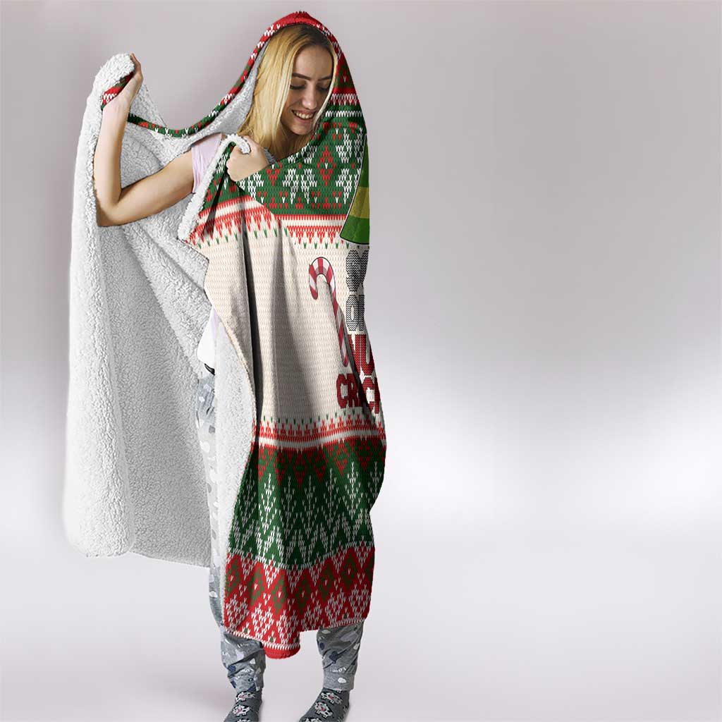 Son Of A Nut Cracker Christmas Hooded Blanket Xmas Holiday Patterns - Wonder Print Shop