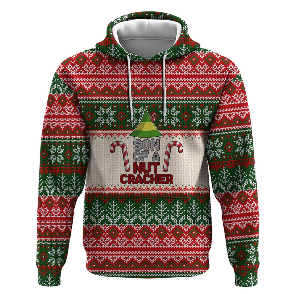 Son Of A Nut Cracker Christmas Hoodie Xmas Holiday Patterns - Wonder Print Shop