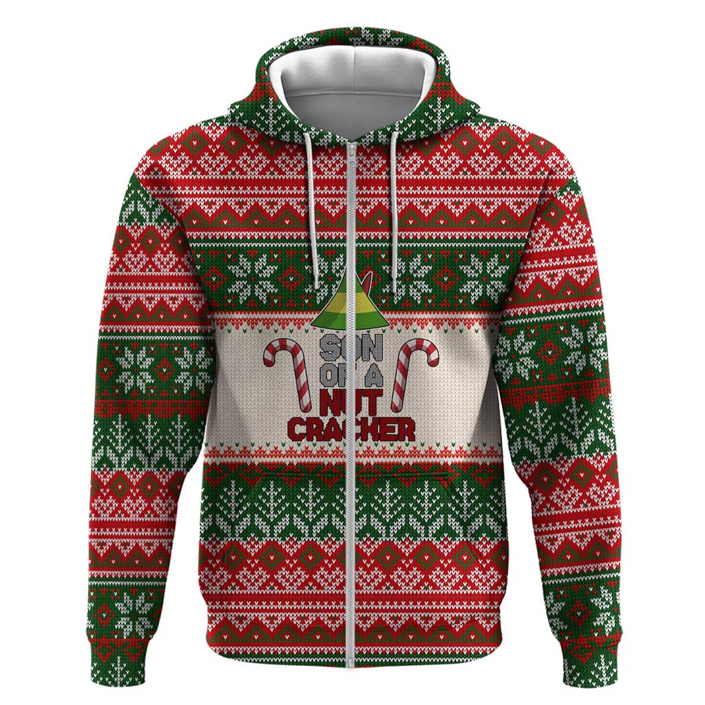 Son Of A Nut Cracker Christmas Hoodie Xmas Holiday Patterns - Wonder Print Shop