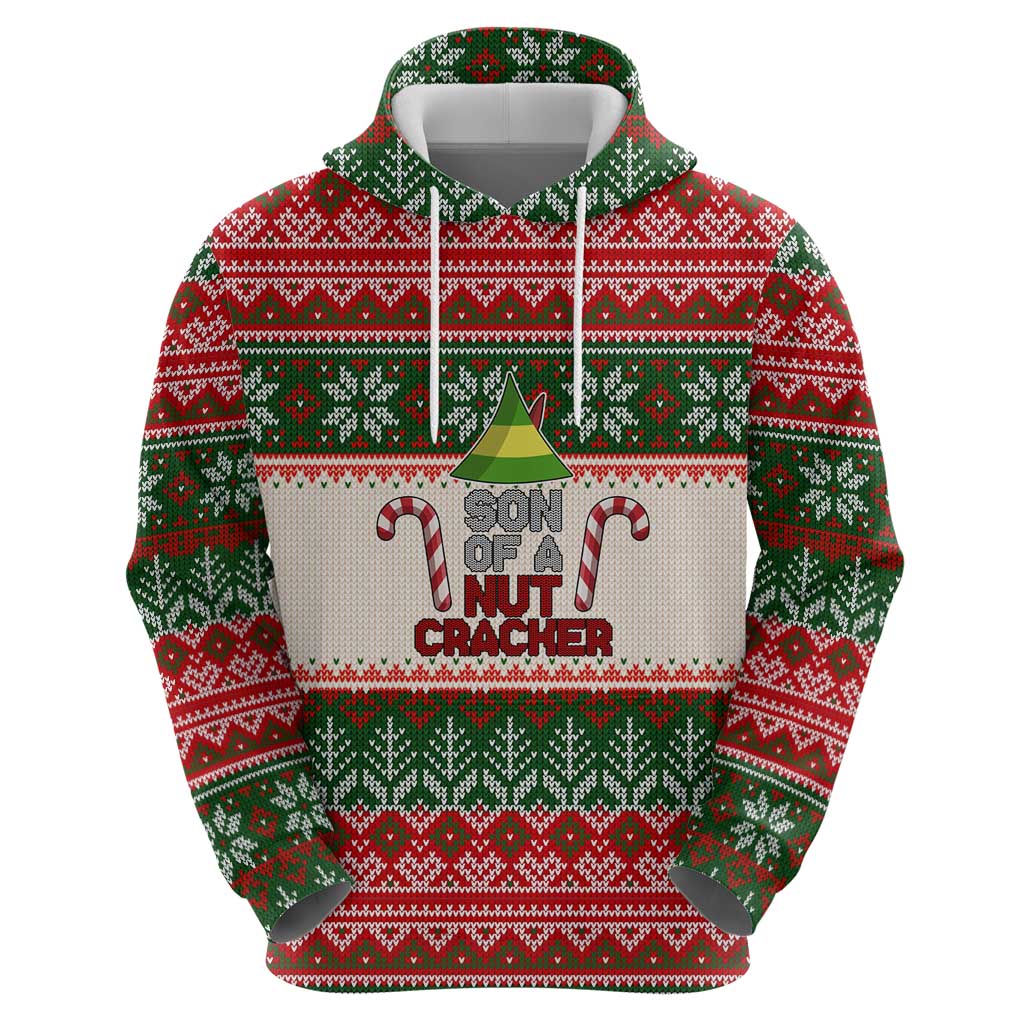 Son Of A Nut Cracker Christmas Hoodie Xmas Holiday Patterns - Wonder Print Shop