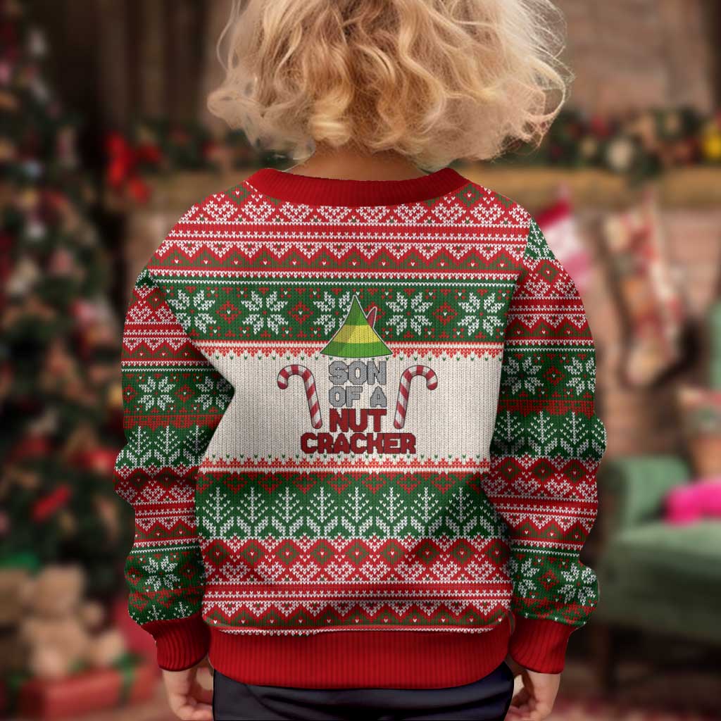 Son Of A Nut Cracker Christmas Kid Ugly Christmas Sweater Xmas Holiday Patterns - Wonder Print Shop