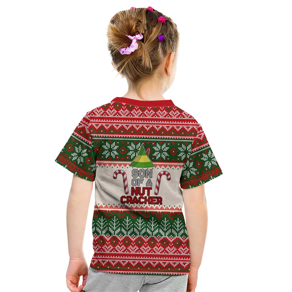Son Of A Nut Cracker Christmas Kid T Shirt Xmas Holiday Patterns - Wonder Print Shop