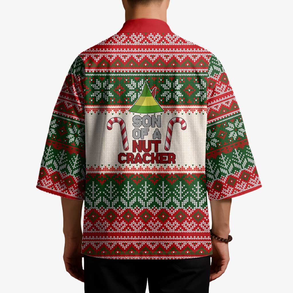 Son Of A Nut Cracker Christmas Kimono Xmas Holiday Patterns - Wonder Print Shop