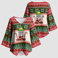 Son Of A Nut Cracker Christmas Kimono Sleeve Blouse Xmas Holiday Patterns - Wonder Print Shop