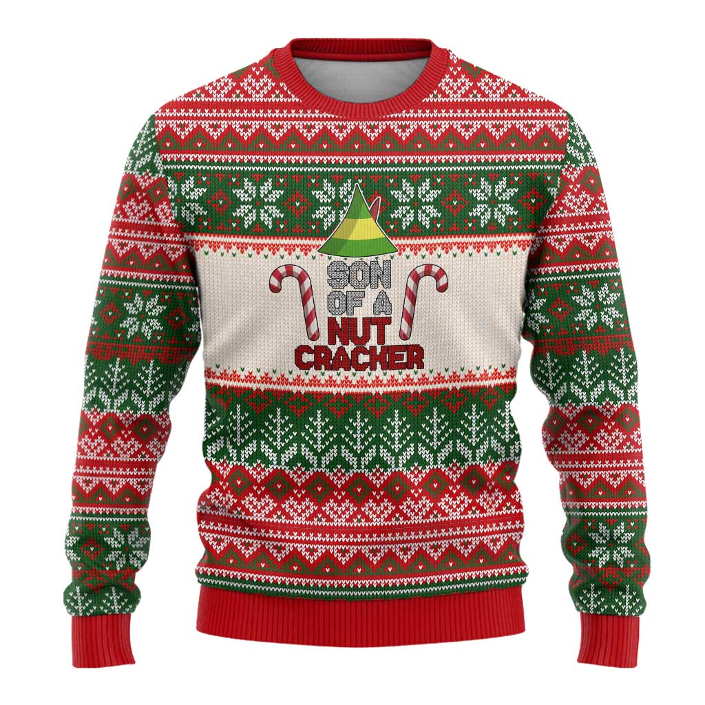 Son Of A Nut Cracker Christmas Ugly Christmas Sweater Xmas Holiday Patterns - Wonder Print Shop