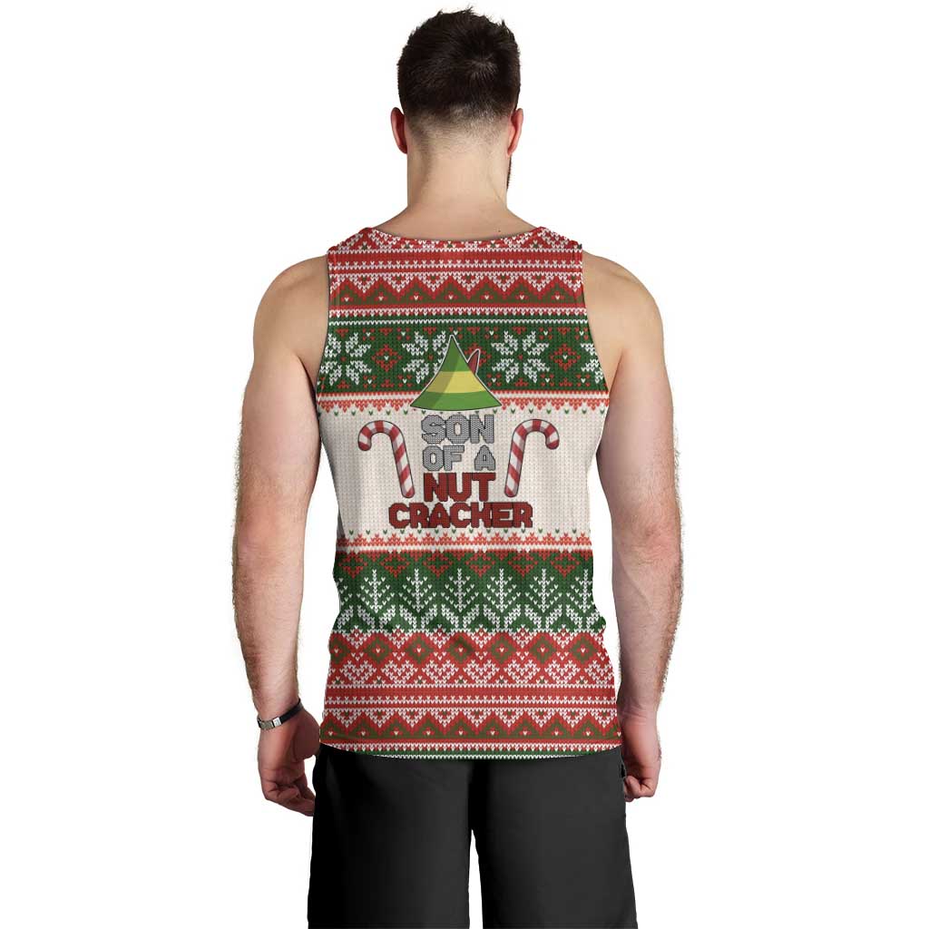 Son Of A Nut Cracker Christmas Men Tank Top Xmas Holiday Patterns - Wonder Print Shop